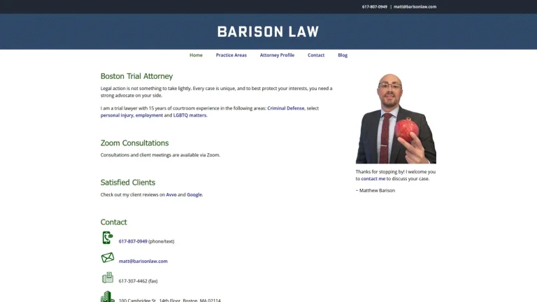 Matthew K. Barison, Attorney at Law - Boston, MA - Attorney in Boston