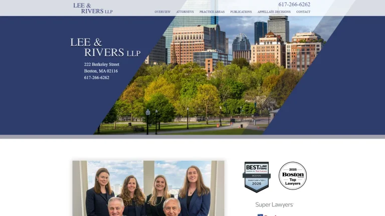 Lee & Rivers LLP - Boston, MA - Attorney in Boston
