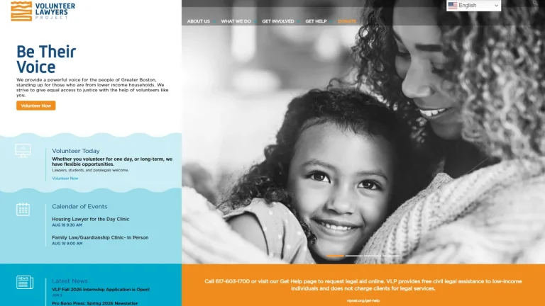 Volunteer Lawyers Project of the Boston Bar Association - Boston, MA - Attorney in Boston