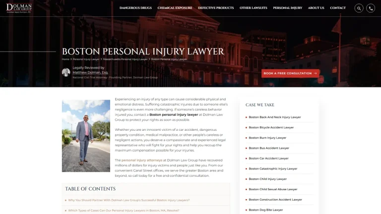 Dolman Law Group Accident Injury Lawyers, PA - Boston - Boston, MA - Attorney in Boston