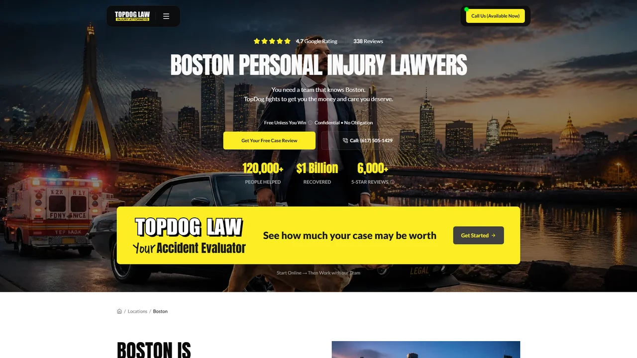 TopDog Law Personal Injury Lawyers - Boston, MA office in Boston, Massachusetts