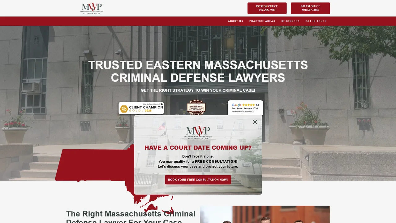 Law Office of Matthew W Peterson - Boston, MA office in Boston, Massachusetts