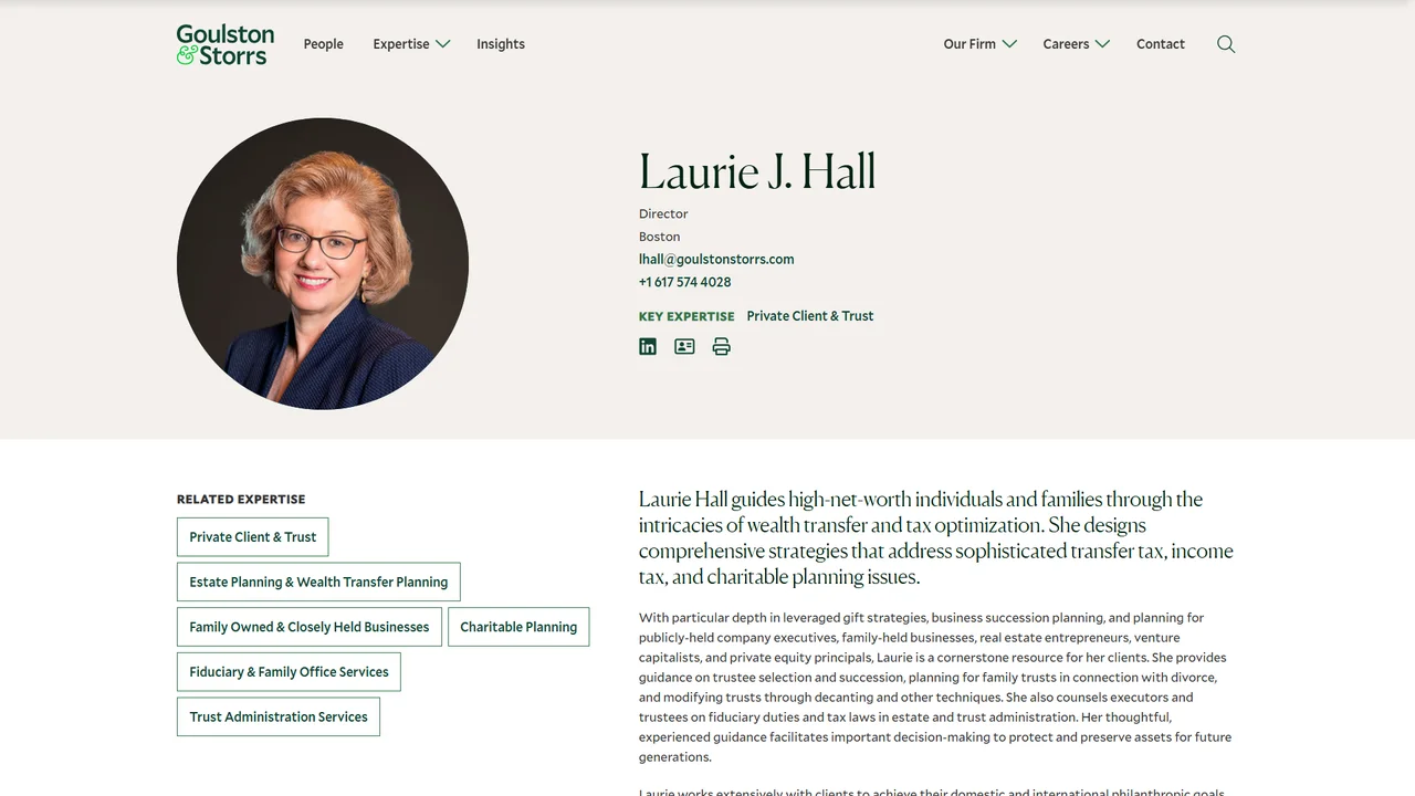Laurie Hall, J.D. - Boston, MA office in Boston, Massachusetts