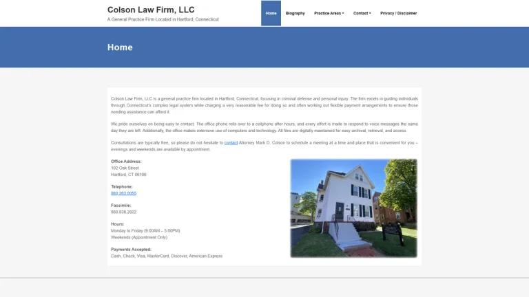 Colson Law Firm, LLC - Hartford, CT - Attorney in Hartford