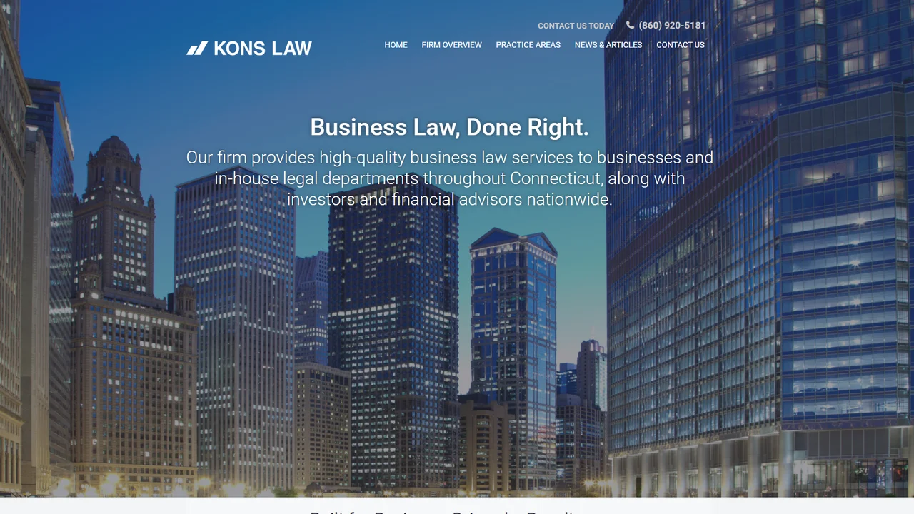 Kons Law - Hartford, CT office in Hartford, Connecticut