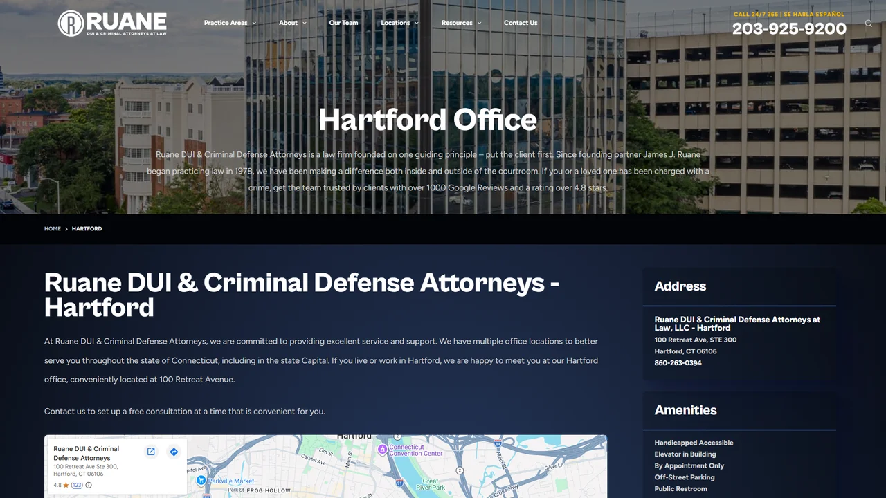 Ruane DUI & Criminal Defense Attorneys - Hartford, CT office in Hartford, Connecticut