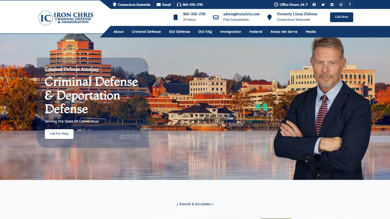 Iron Chris - Criminal Defense & Immigration - Hartford, CT office in Hartford, Connecticut