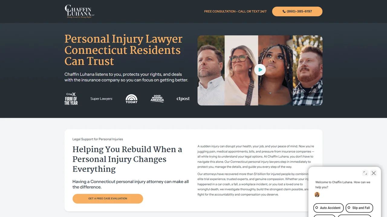 Chaffin Luhana LLP Injury Lawyers - Hartford, CT office in Hartford, Connecticut