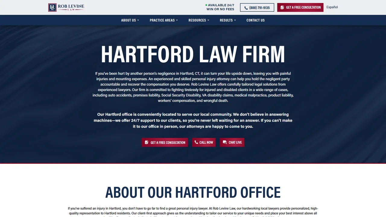 Rob Levine Law–Personal Injury Lawyers - Hartford, CT office in Hartford, Connecticut
