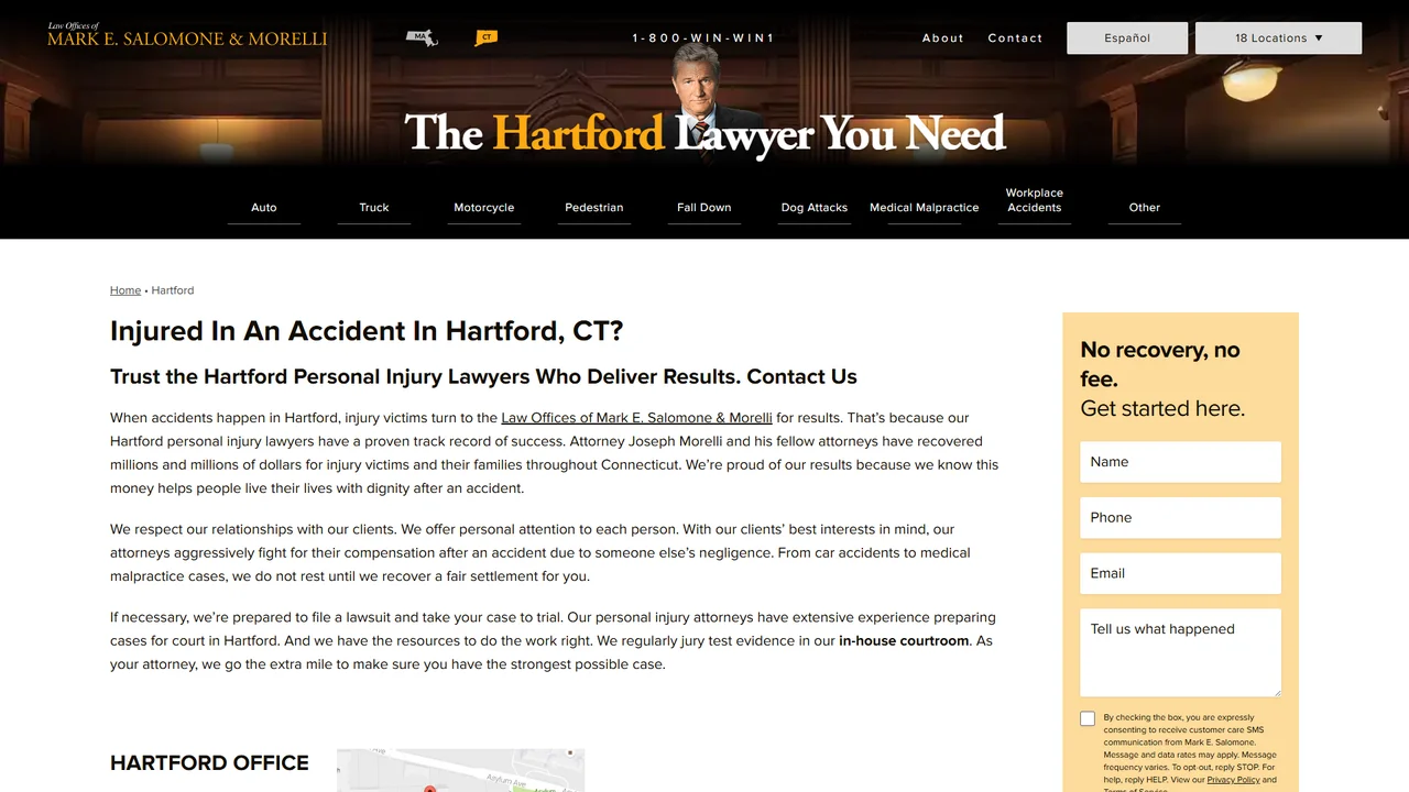 Law Offices of Mark E. Salomone & Morelli - Hartford, CT office in Hartford, Connecticut