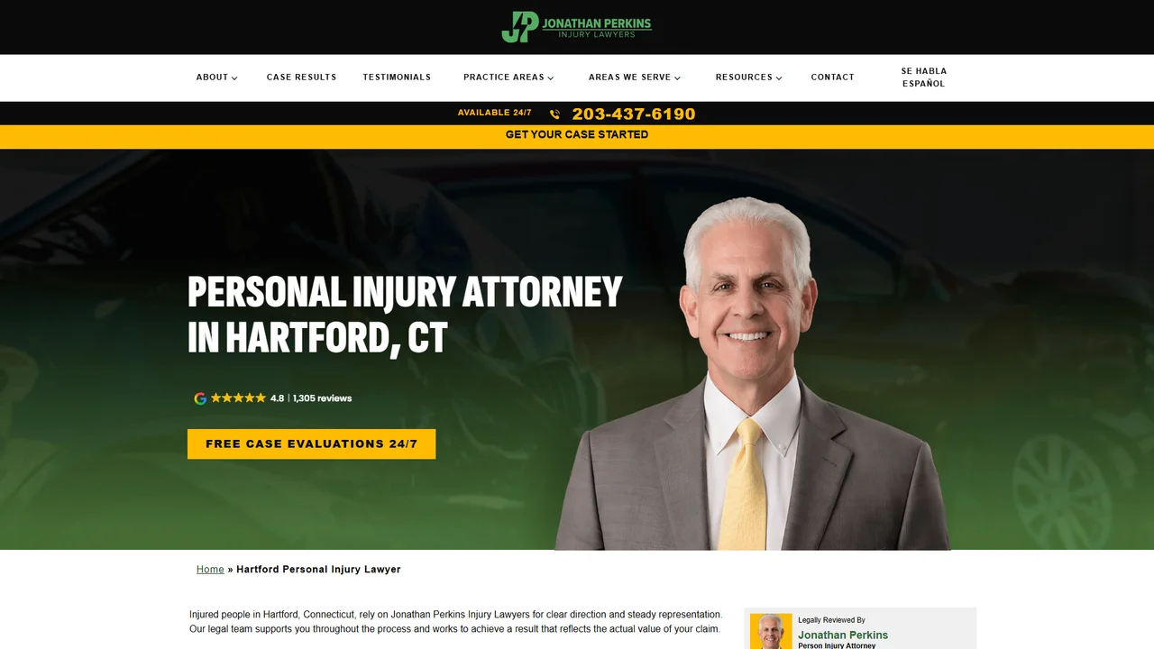 Jonathan Perkins Injury Lawyers - Hartford, CT office in Hartford, Connecticut