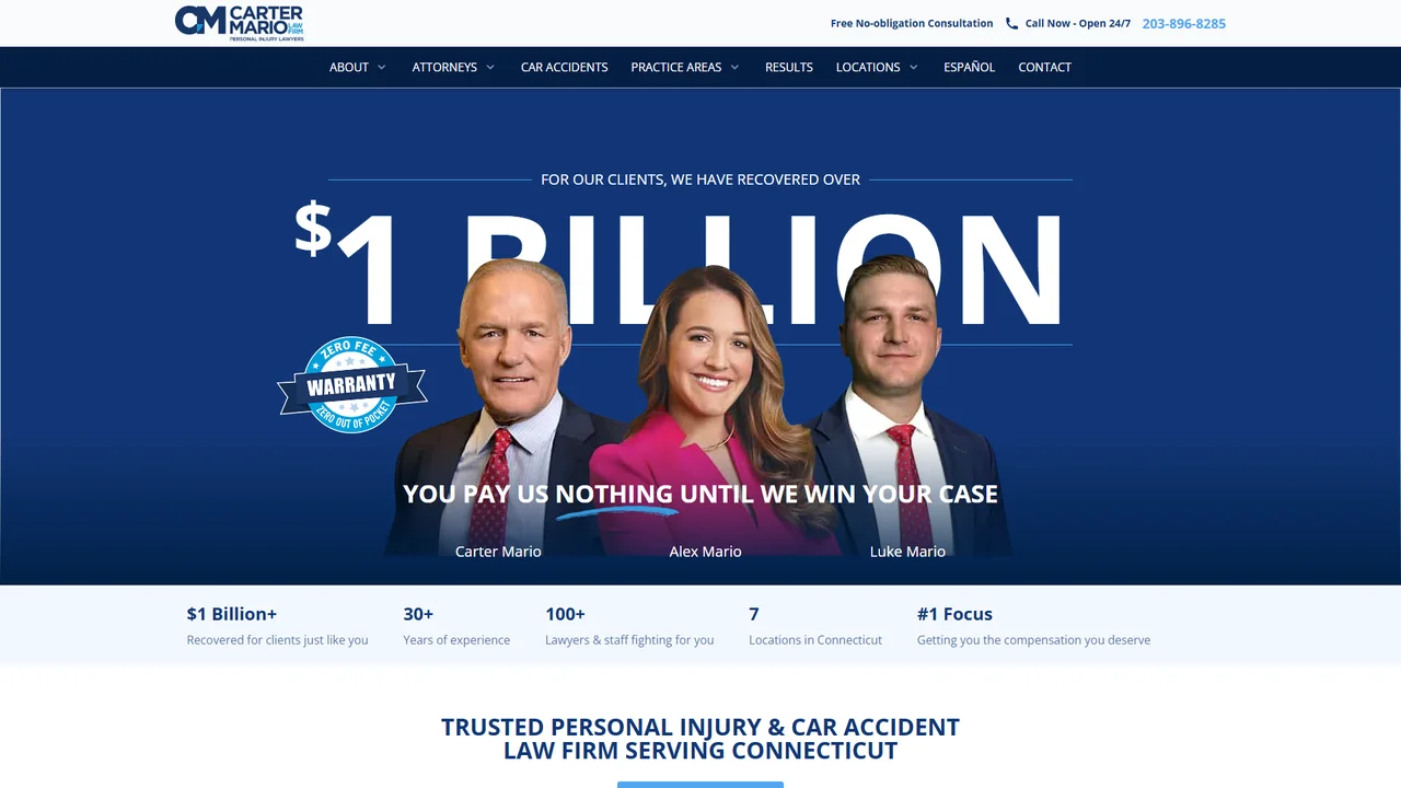 Carter Mario Injury Lawyers - Bridgeport, CT office in Bridgeport, Connecticut