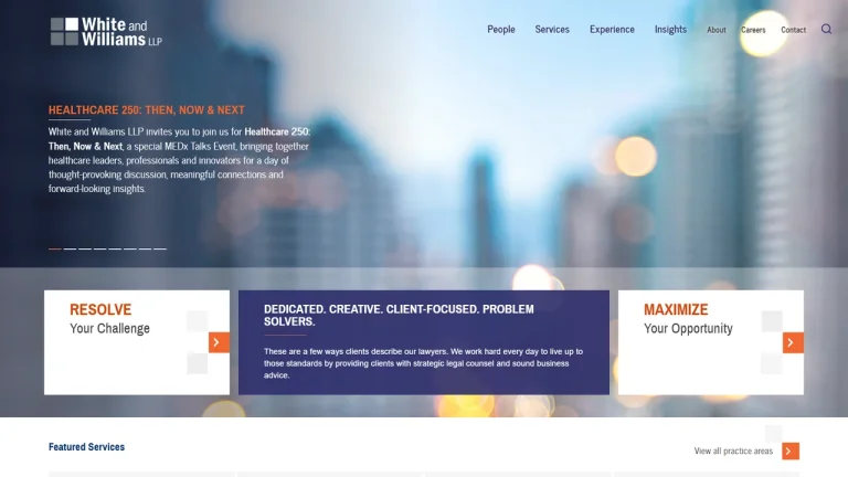 White and Williams LLP - Philadelphia, PA - Attorney in Philadelphia