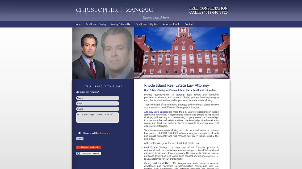 Christopher J. Zangari, Attorney - Warwick, RI office in Warwick, Rhode Island