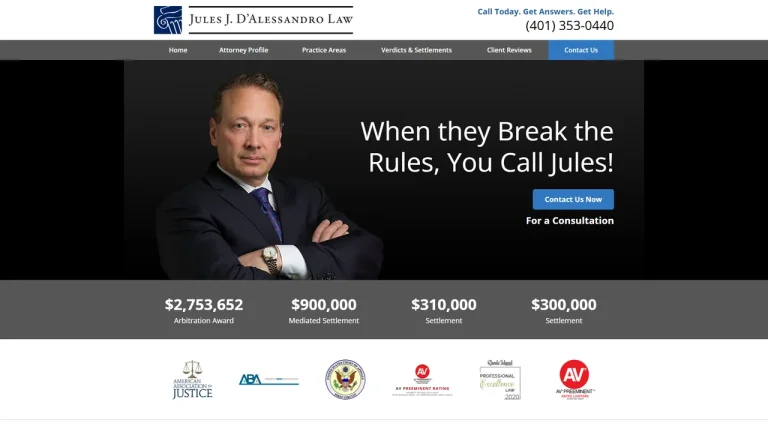 Jules J D'Alessandro Law, Inc - Warwick, RI - Attorney in Warwick