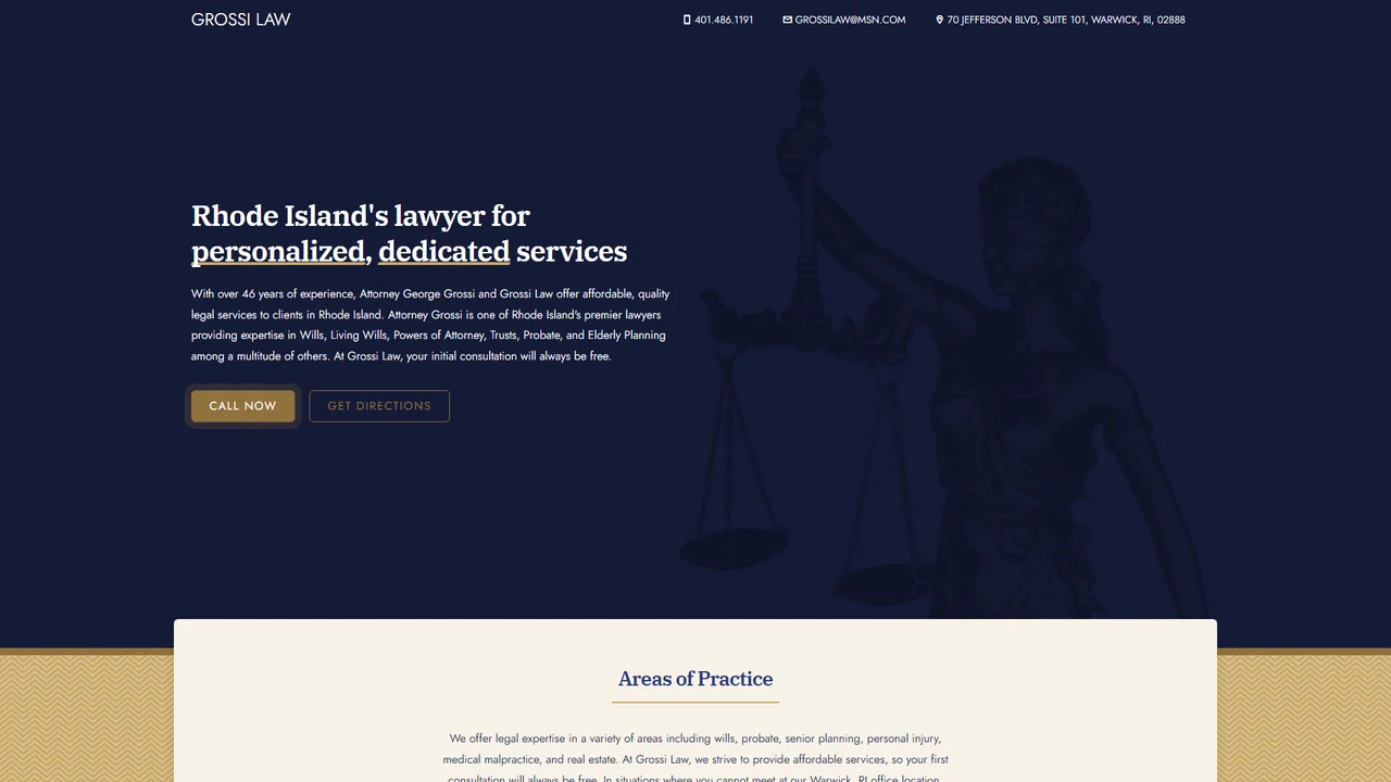 Grossi Law - George J Grossi Attorney at Law - Warwick, RI office in Warwick, Rhode Island