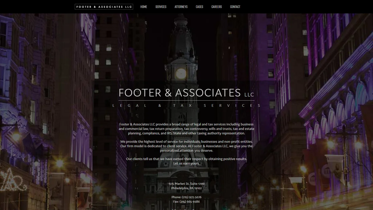 Footer and Associates LLC - Philadelphia, PA office in Philadelphia, Pennsylvania