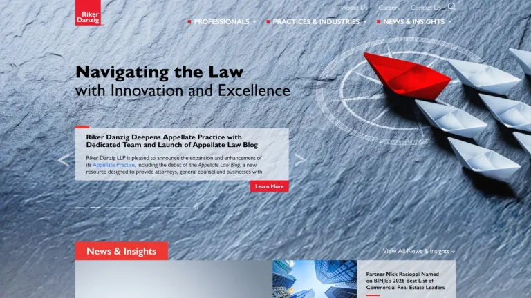Riker Danzig LLP - Trenton, NJ - Attorney in Trenton