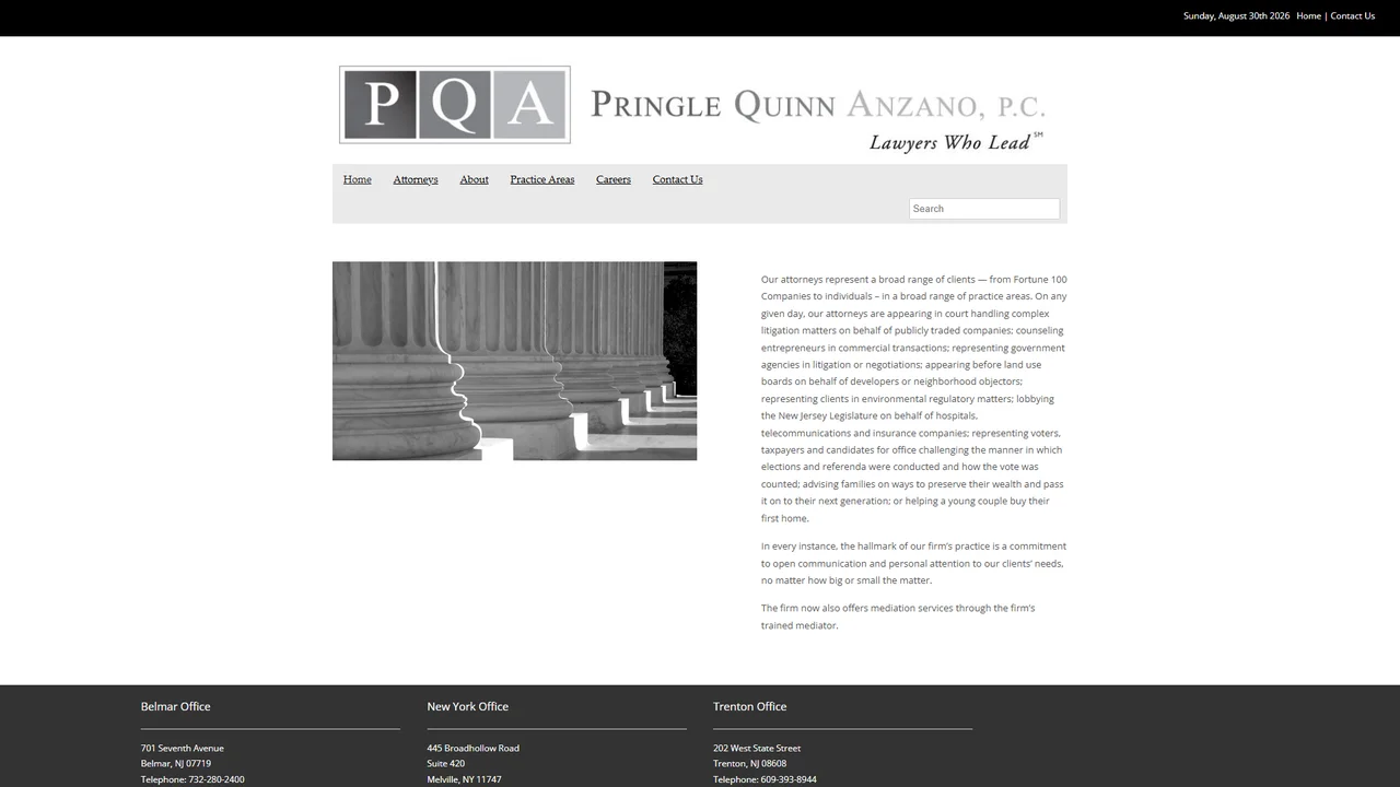 Pringle Quinn Anzano, P.C. - Trenton, NJ office in Trenton, New Jersey