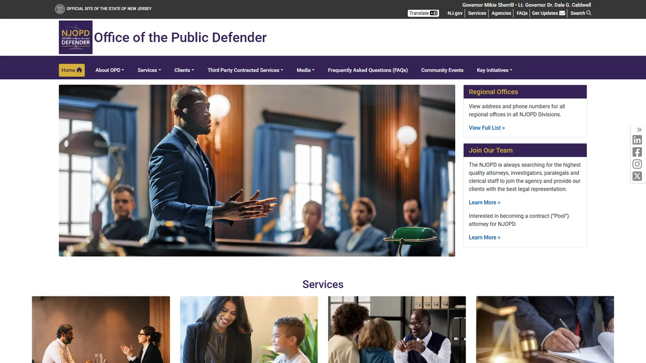 New Jersey Office of the Public Defender - Trenton, NJ office in Trenton, New Jersey