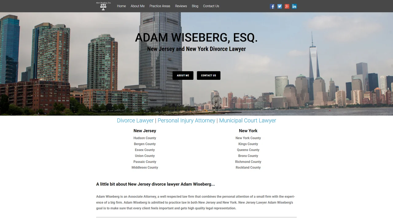 Adam Wiseberg, Esq. - Jersey City, NJ office in Jersey City, New Jersey