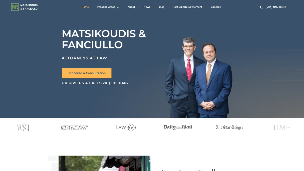 Matsikoudis & Fanciullo, LLC - Jersey City, NJ office in Jersey City, New Jersey