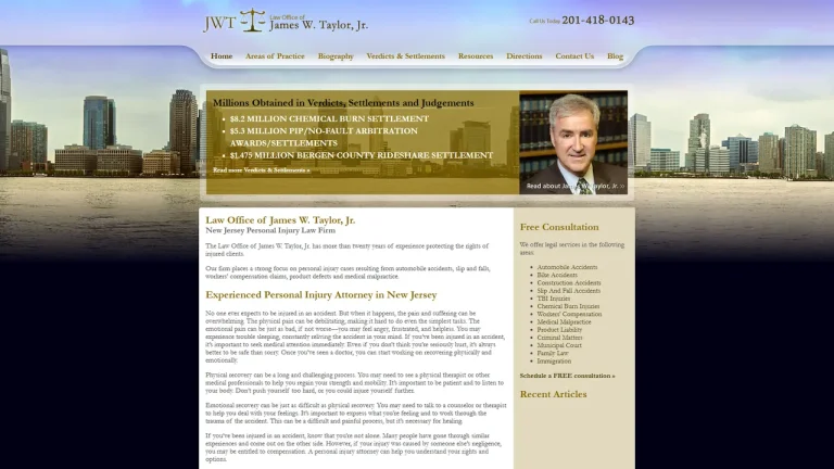 Law Office of James W. Taylor, Jr. - Jersey City, NJ - Attorney in Jersey City