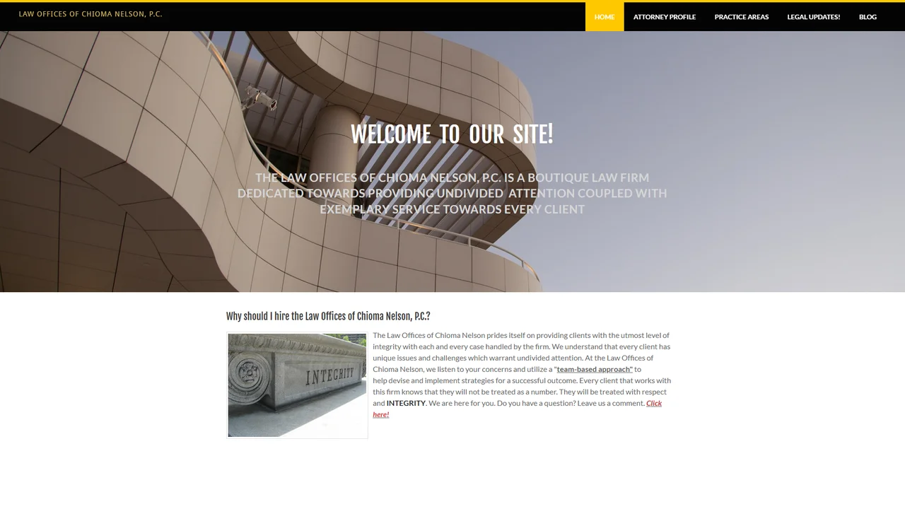 Chioma Nelson PC Law Office - Jersey City, NJ office in Jersey City, New Jersey