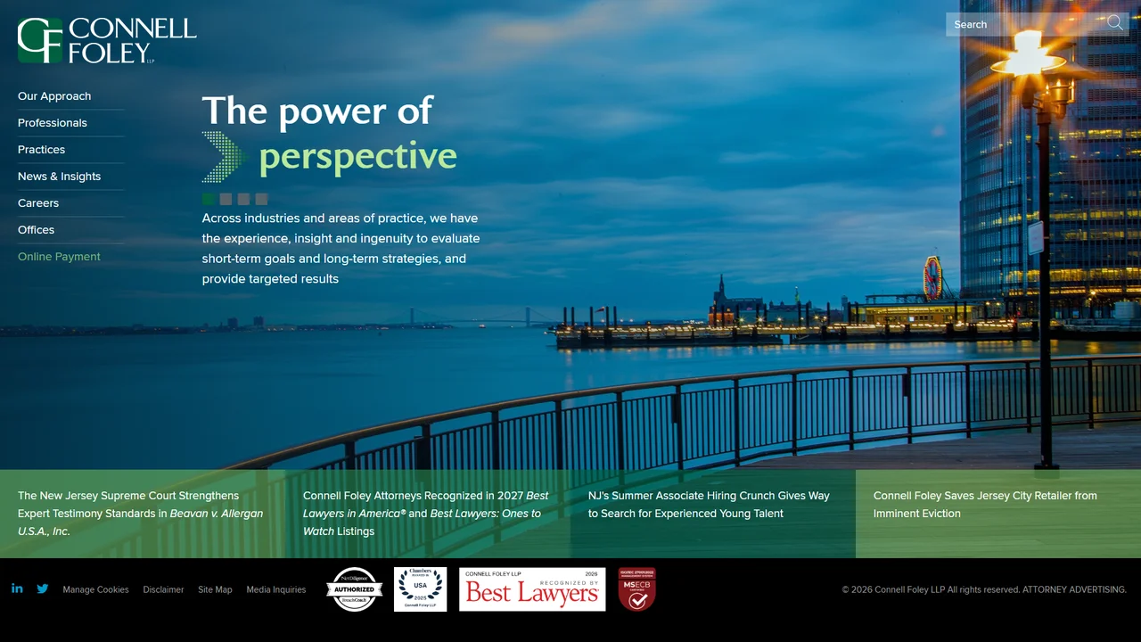 Connell Foley Attorneys At Law - Jersey City, NJ office in Jersey City, New Jersey