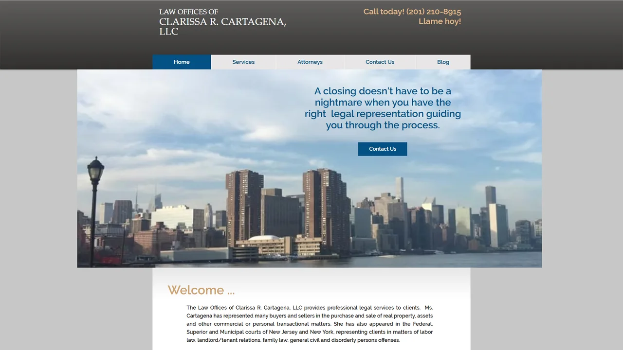 Law Offices of Clarissa R. Cartagena, LLC - Jersey City, NJ office in Jersey City, New Jersey