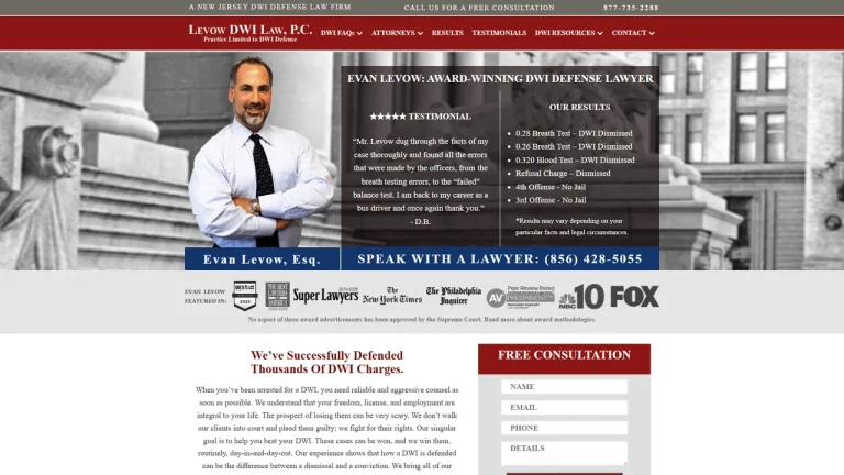 Levow DWI Law, P.C. - Jersey City, NJ - Attorney in Jersey City