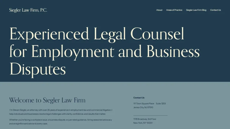 Siegler Law Firm, P.C. - Jersey City, NJ - Attorney in Jersey City