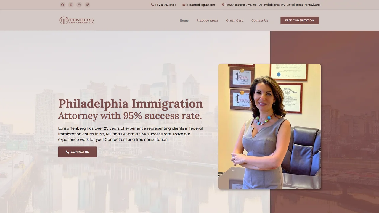 Tenberg Law Offices, LLC - Philadelphia, PA office in Philadelphia, Pennsylvania