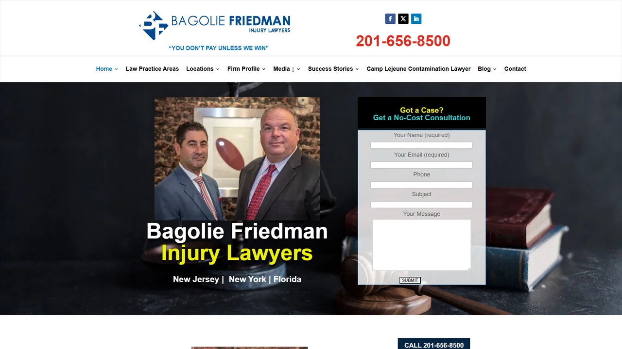 Bagolie Friedman Injury Lawyers - Jersey City, NJ office in Jersey City, New Jersey