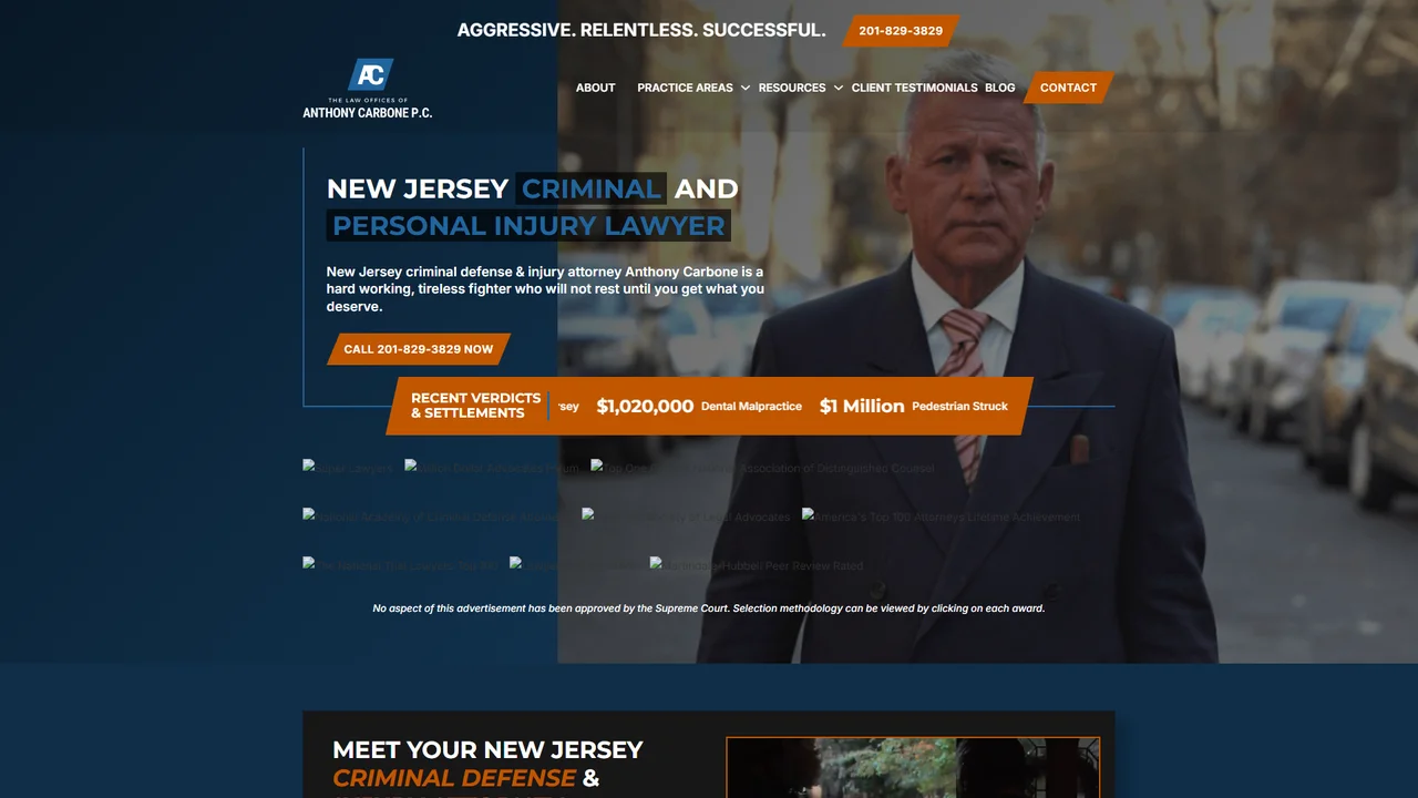 The Law Offices of Anthony Carbone - Jersey City, NJ office in Jersey City, New Jersey