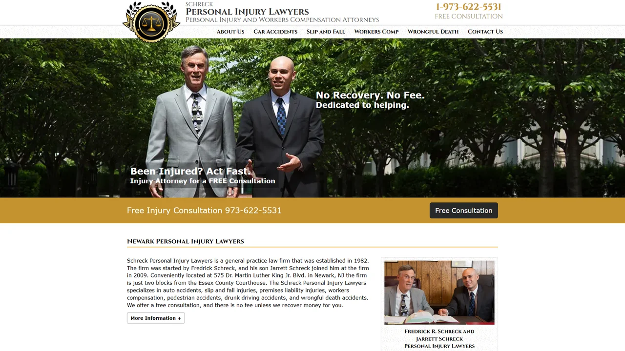 Schreck Personal Injury Lawyers - Newark, NJ office in Newark, New Jersey