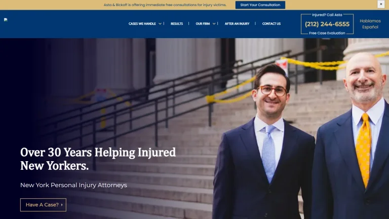 Asta & Bickoff, Personal Injury Lawyers - Newark, NJ - Attorney in Newark