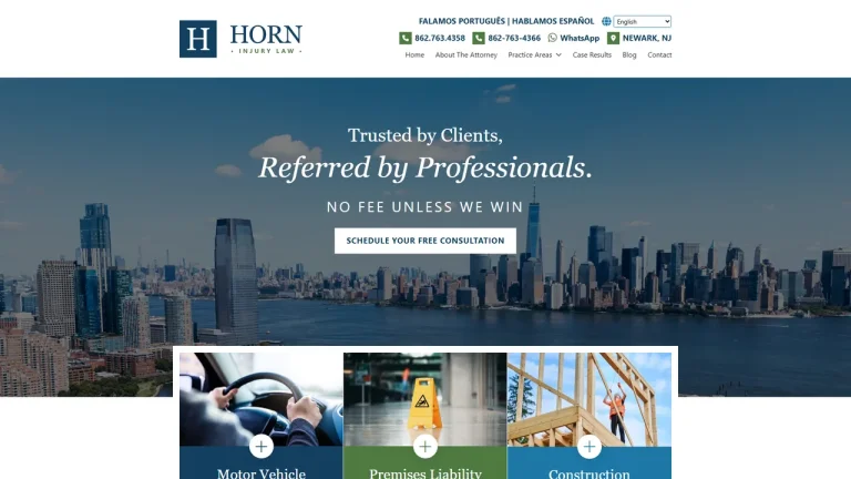 Horn Injury Law - Newark, NJ - Attorney in Newark