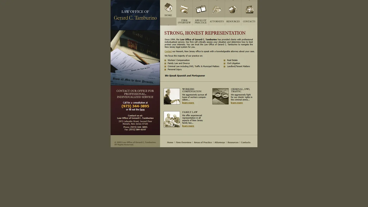 Law Office of Gerard C. Tamburino - Newark, NJ office in Newark, New Jersey