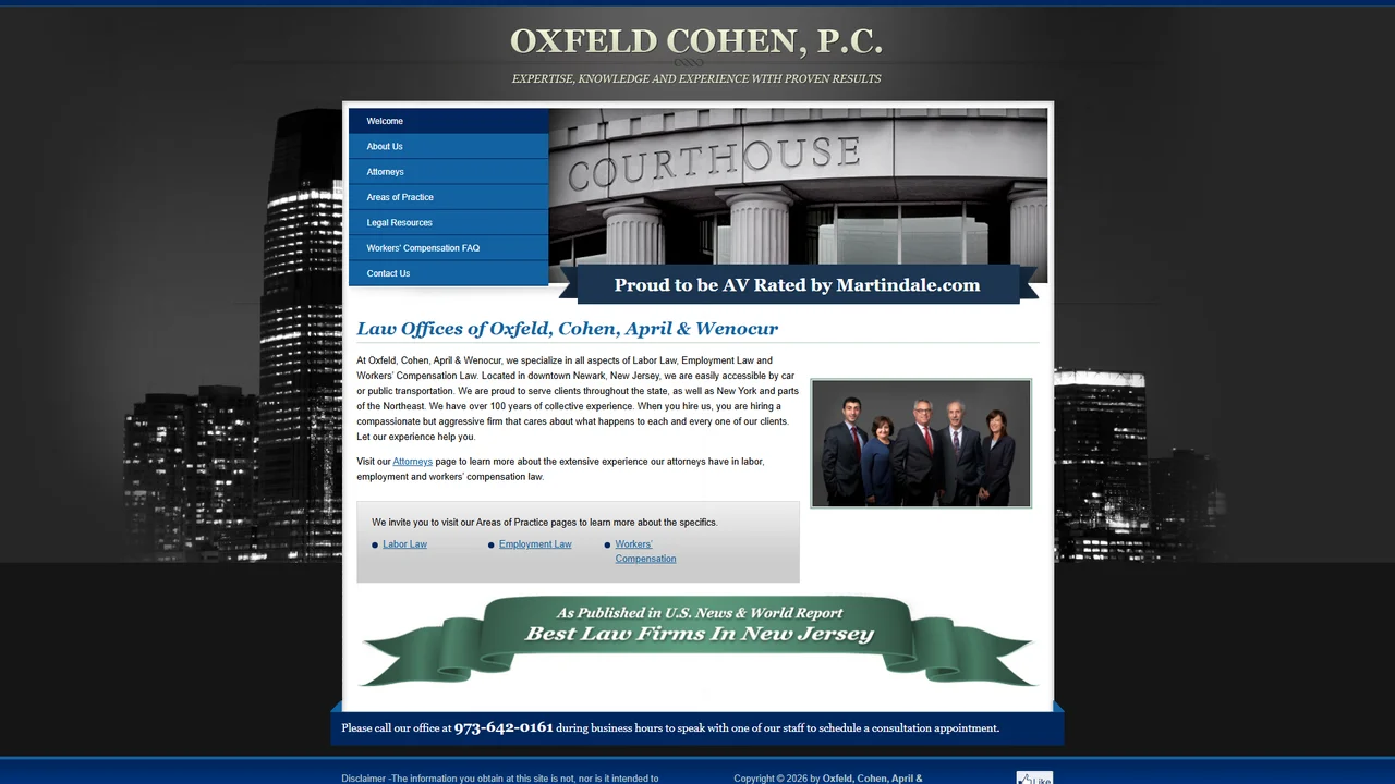 Oxfeld Cohen, LLC - Newark, NJ office in Newark, New Jersey