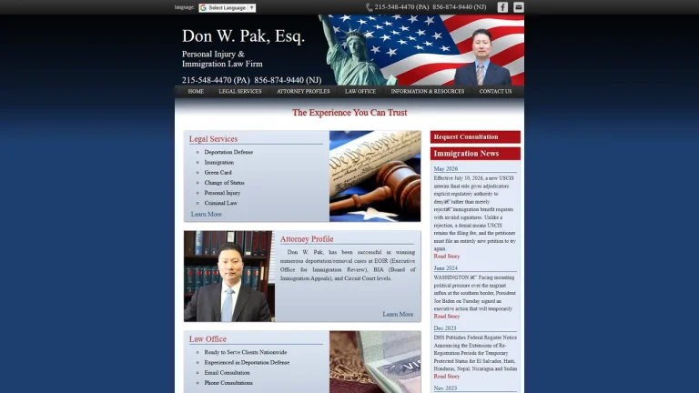 The Law Office of Don Pak - Philadelphia, PA - Attorney in Philadelphia