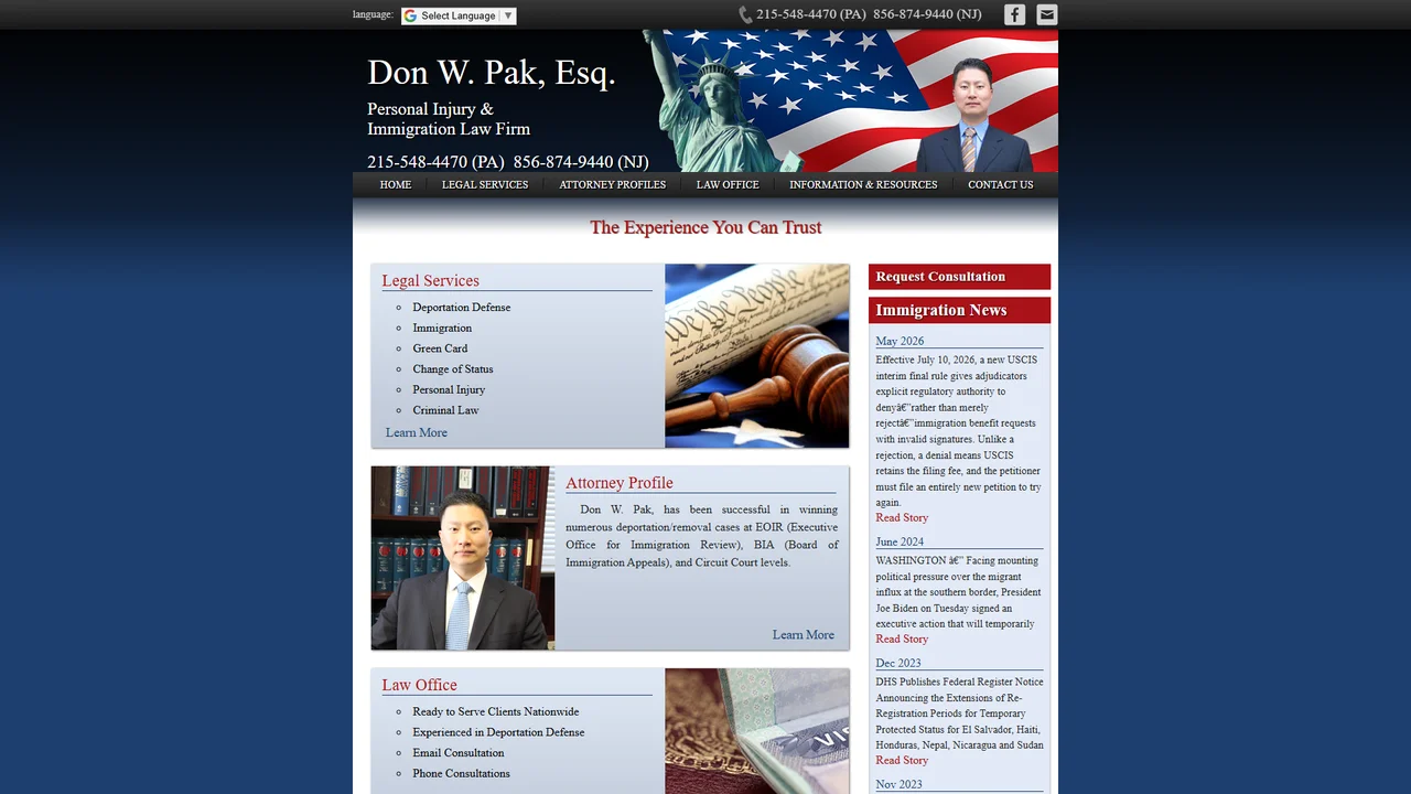 The Law Office of Don Pak - Philadelphia, PA office in Philadelphia, Pennsylvania