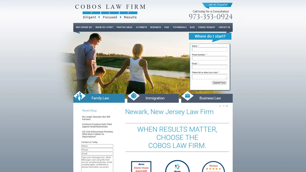 Cobos Law Firm - Newark, NJ office in Newark, New Jersey