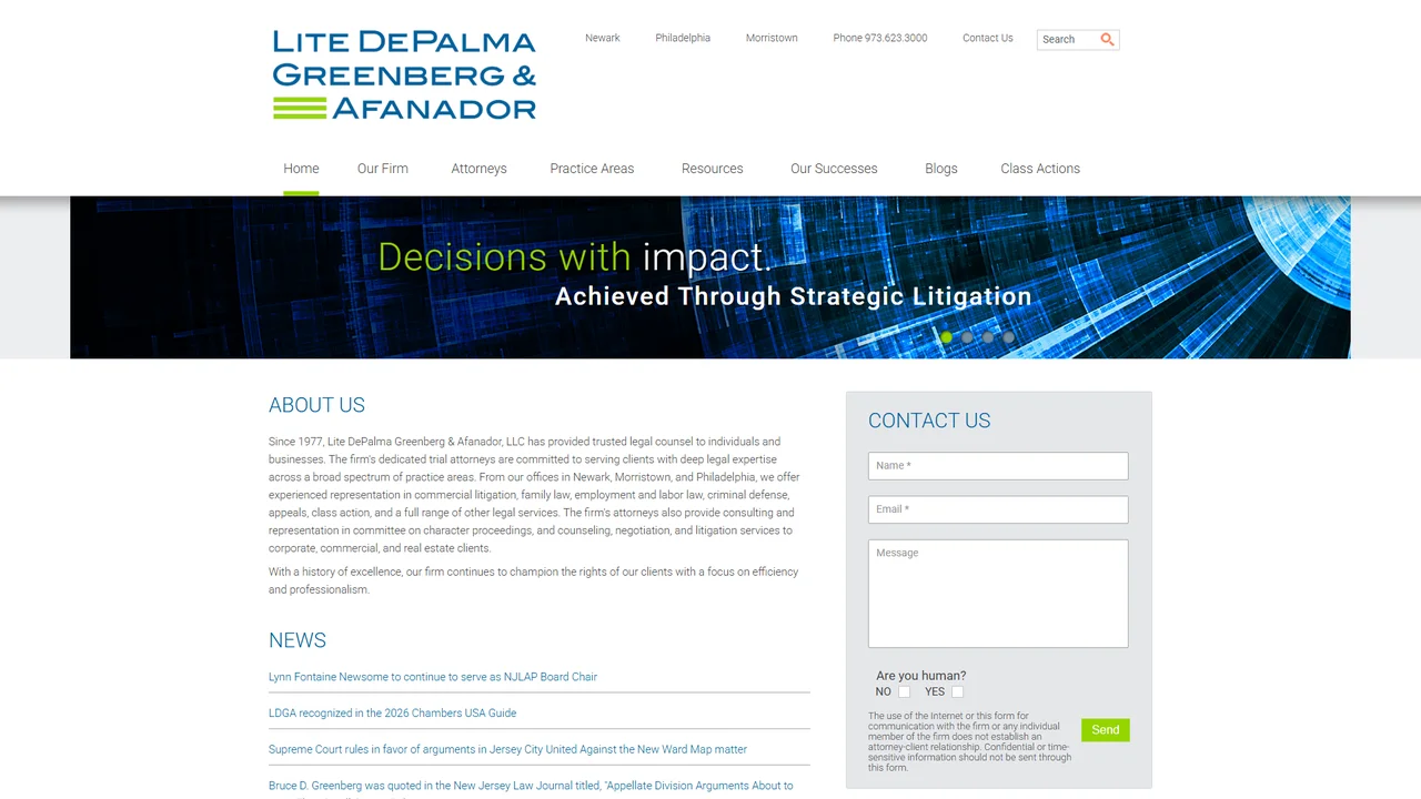 Lite DePalma Greenberg & Afanador, LLC - Newark, NJ office in Newark, New Jersey