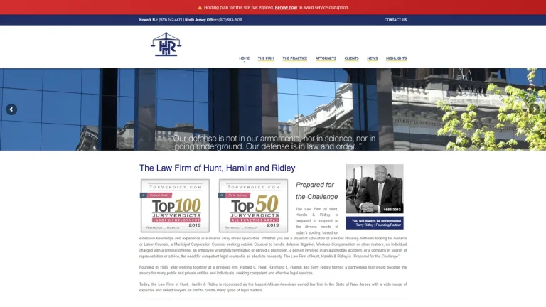 The Law Firm of Hunt, Hamlin & Ridley - Newark, NJ - Attorney in Newark