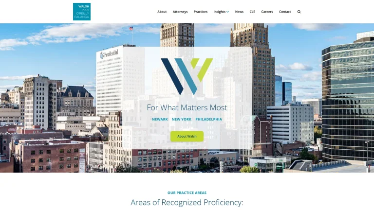 Walsh Pizzi O’Reilly Falanga LLP - Newark, NJ - Attorney in Newark