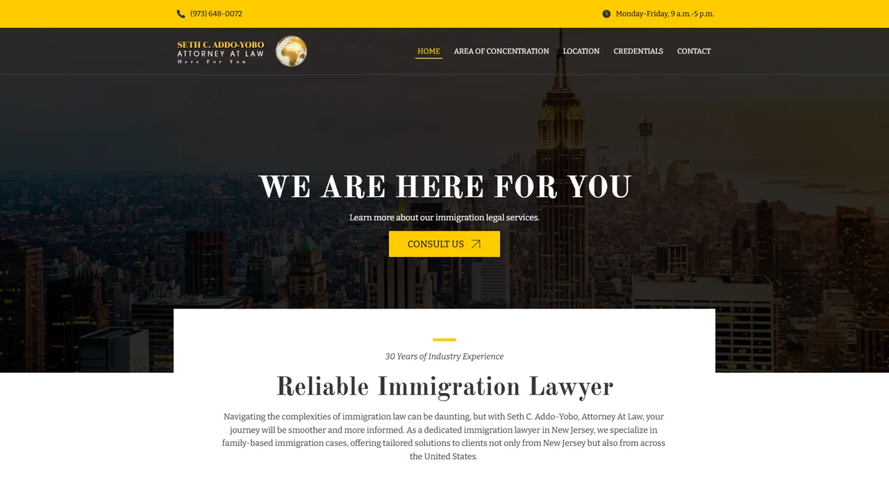 Seth C. Addo-Yobo, Attorney At Law - Newark, NJ office in Newark, New Jersey