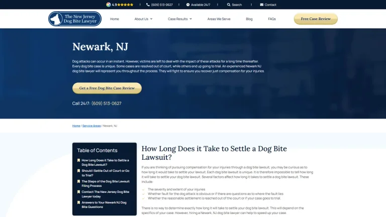 The New Jersey Dog Bite Lawyer - Newark, NJ - Attorney in Newark