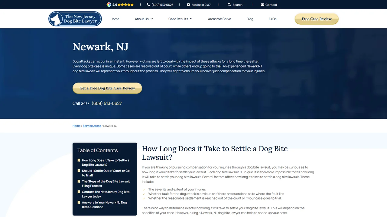 The New Jersey Dog Bite Lawyer - Newark, NJ office in Newark, New Jersey