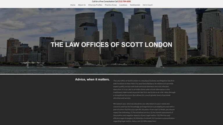 The Law Office of Scott London - Newark, NJ - Attorney in Newark